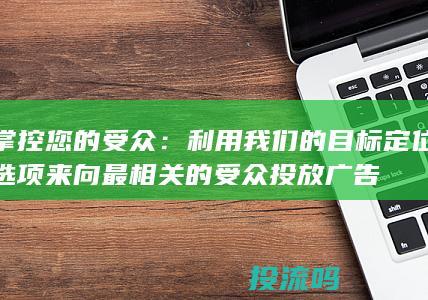 掌控您的受众：利用我们的目标定位选项来向最相关的受众投放广告