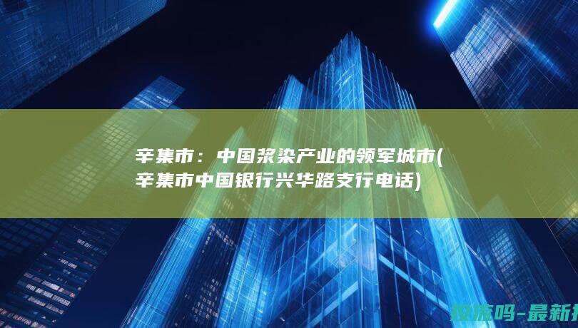 辛集市：中国浆染产业的领军城市 (辛集市中国银行兴华路支行电话)