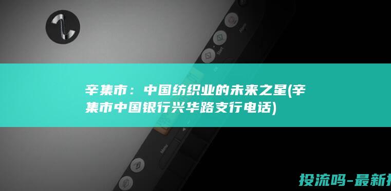 辛集市：中国纺织业的未来之星 (辛集市中国银行兴华路支行电话)