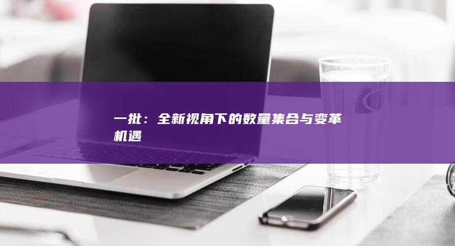 一批：全新视角下的数量集合与变革机遇