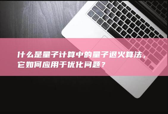 什么是量子计算中的量子退火算法，它如何应用于优化问题？