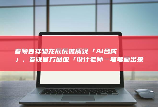 春晚吉祥物龙辰辰被质疑「 AI 合成」，春晚官方回应「设计老师一笔笔画出来的」，还有哪些信息值得关注？