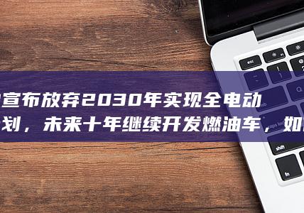 奔驰宣布放弃 2030 年实现全电动化计划，未来十年继续开发燃油车，如何从商业角度解读此举？