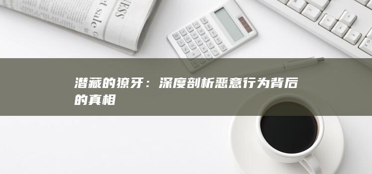 潜藏的獠牙：深度剖析恶意行为背后的真相