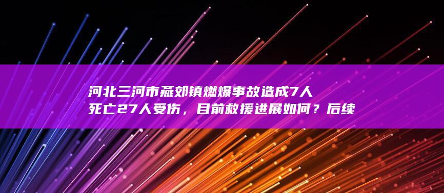 河北三河市燕郊镇燃爆事故造成 7 人死亡 27 人受伤，目前救援进展如何？后续如何做好安全隐患排查？